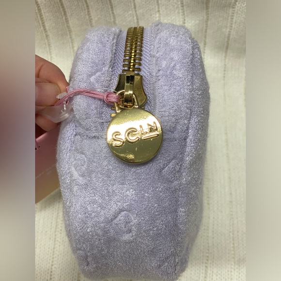 NWT Stoney Clover Lane xTarget Limited Edition Purple Terry Cloth Pouch w/hearts - Picture 11 of 14